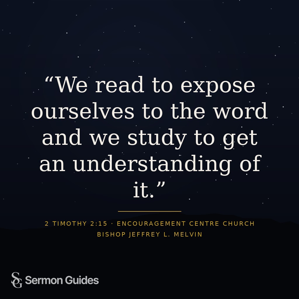 A quote graphic contrasting reading Scripture with studying it for understanding.