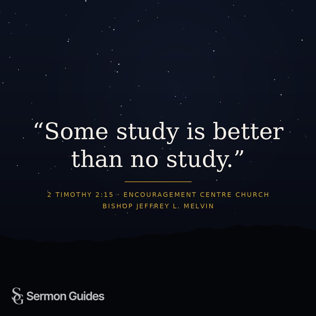 A quote graphic reminding readers that even a little Bible study is worthwhile.