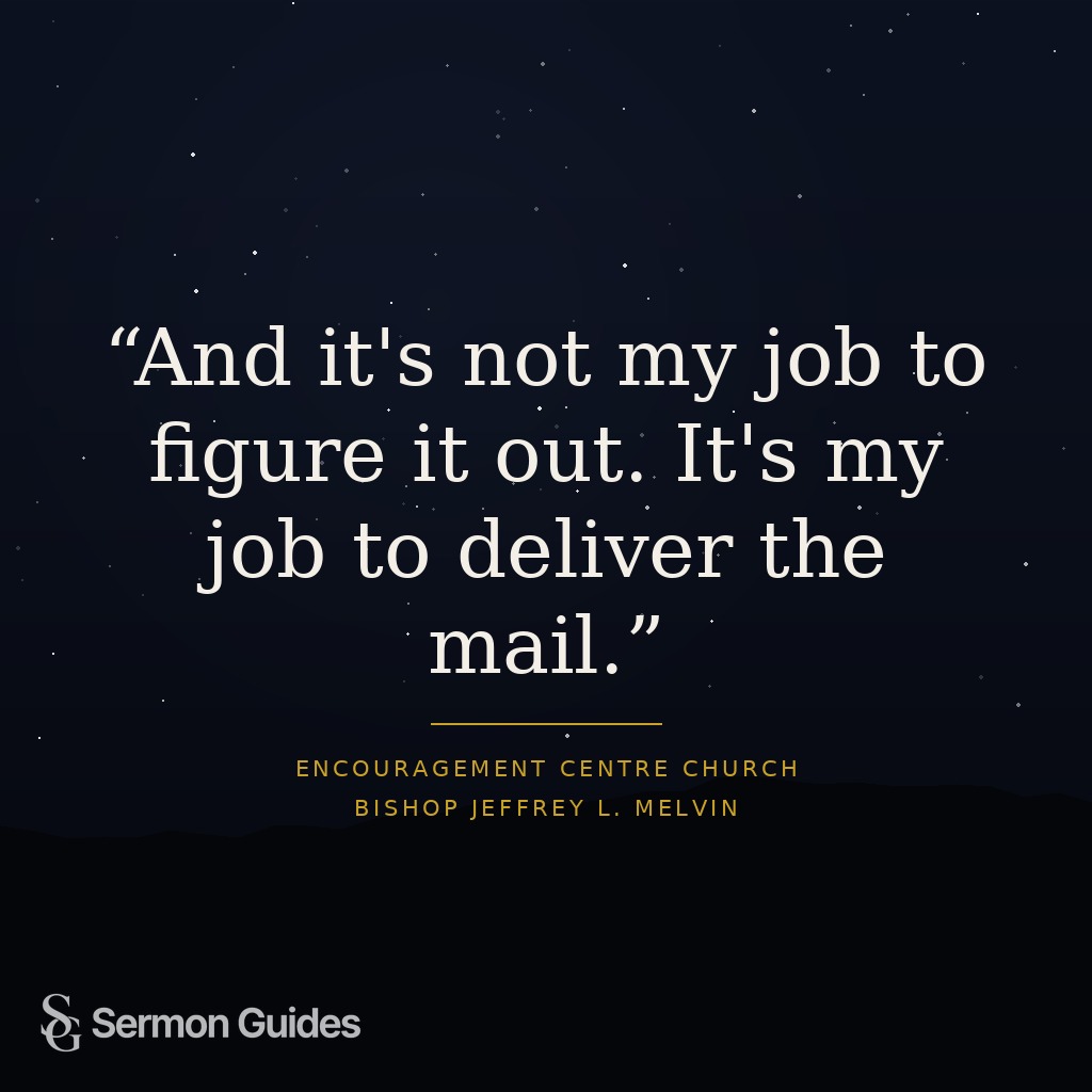 Quote graphic about faithfully sharing a message without controlling the outcome.