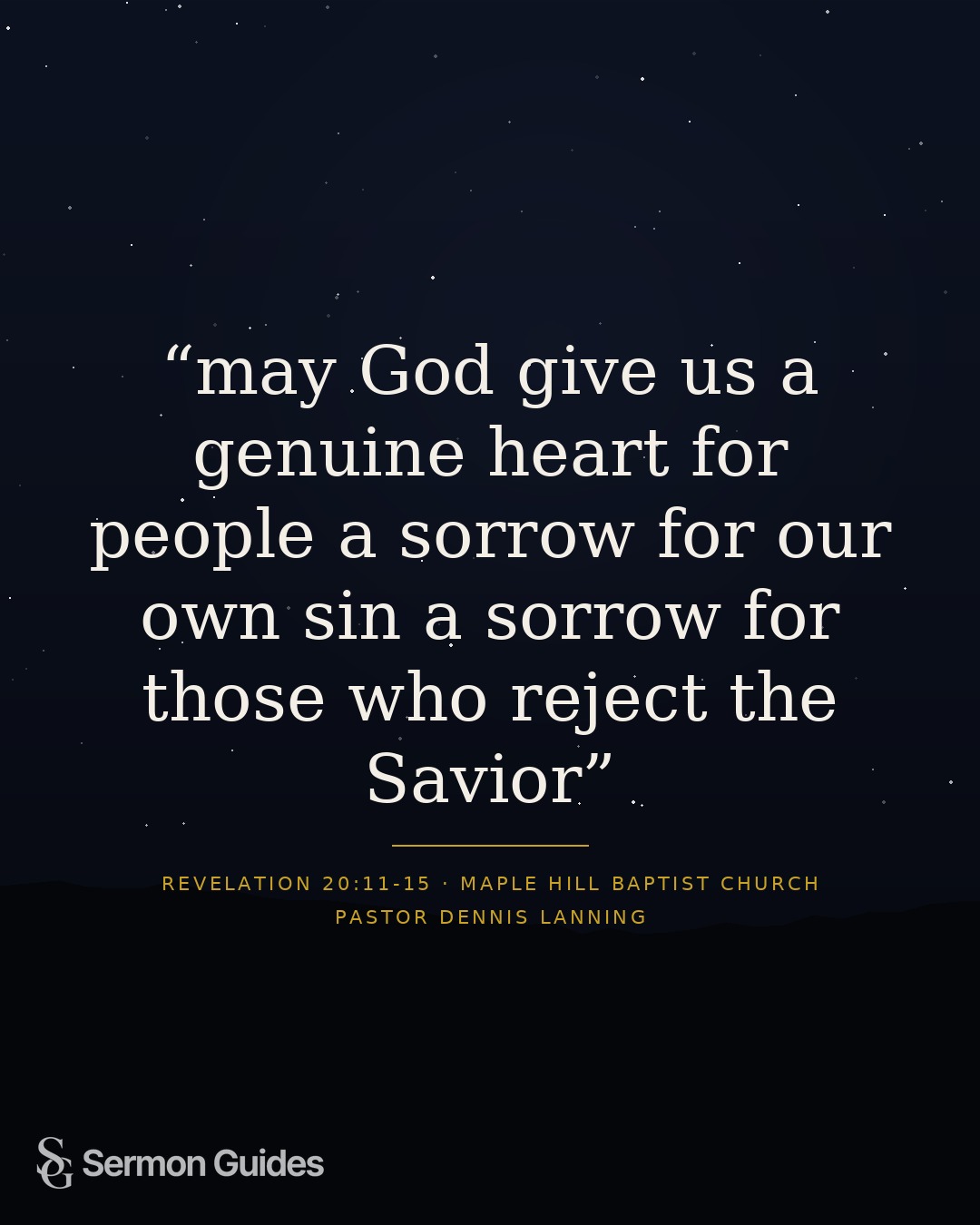 A quote graphic calling for compassion for people and sorrow over sin and rejection of the Savior.