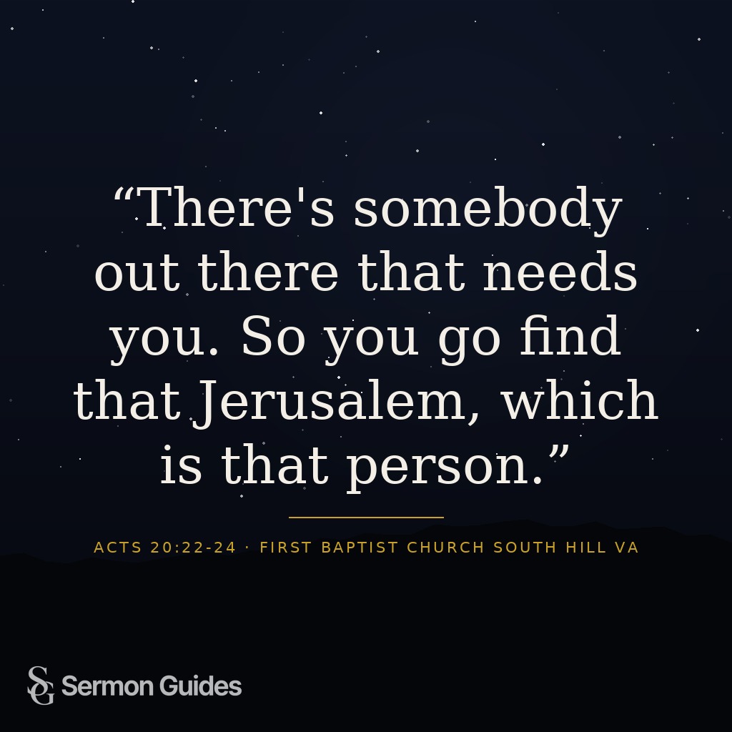 A quote graphic encouraging readers to find the person who needs them and share God’s grace.