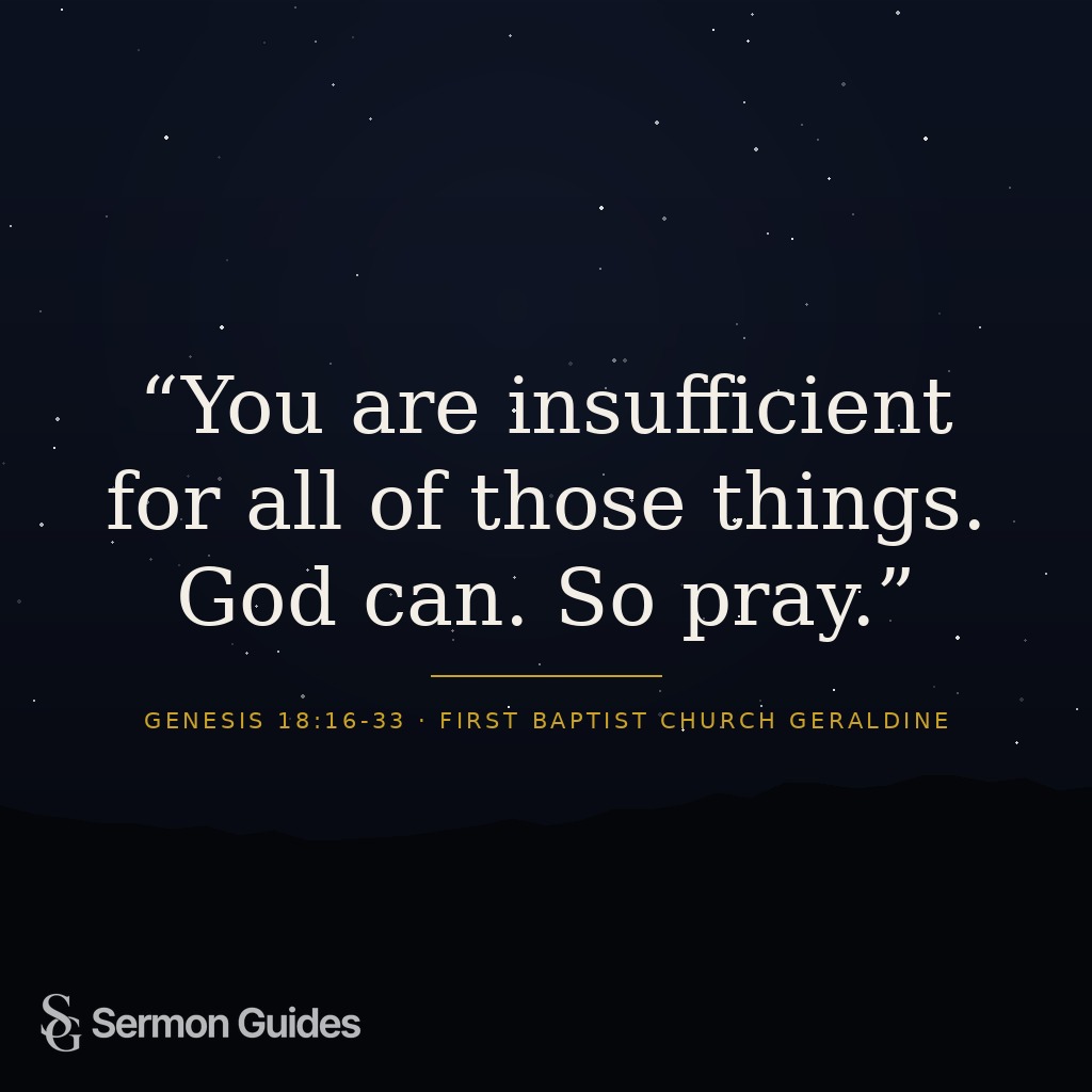 A quote graphic reminding readers that God can do what we cannot.