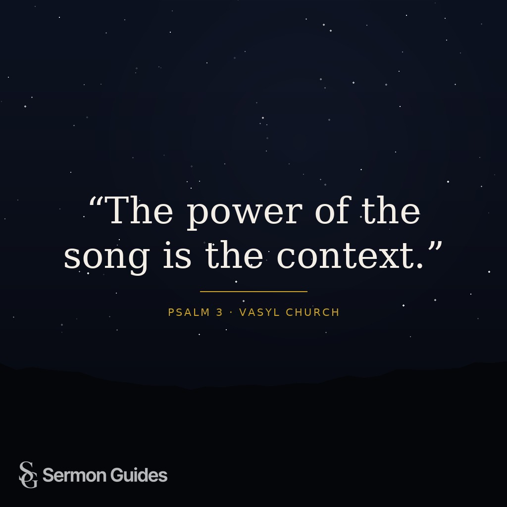 Quote graphic emphasizing that the power of a song comes from the story behind it.