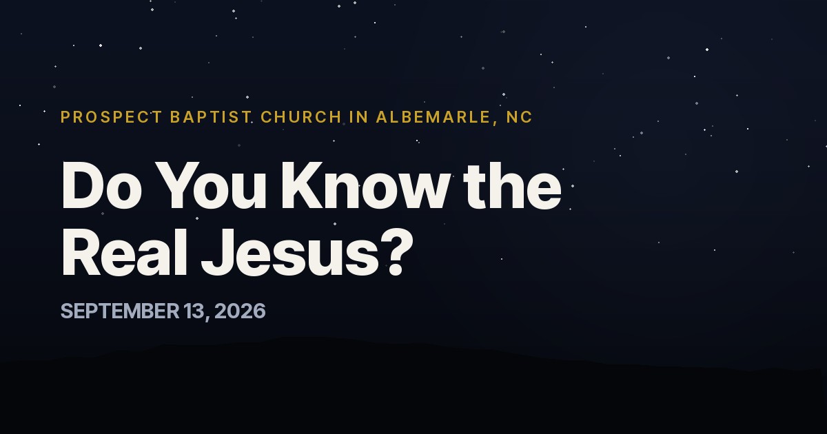 Do You Know the Real Jesus?